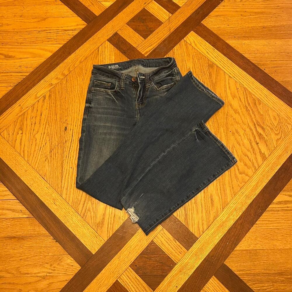 (27,33) Hollister Co. Dark Navy Jeans with Pocket Embroidery